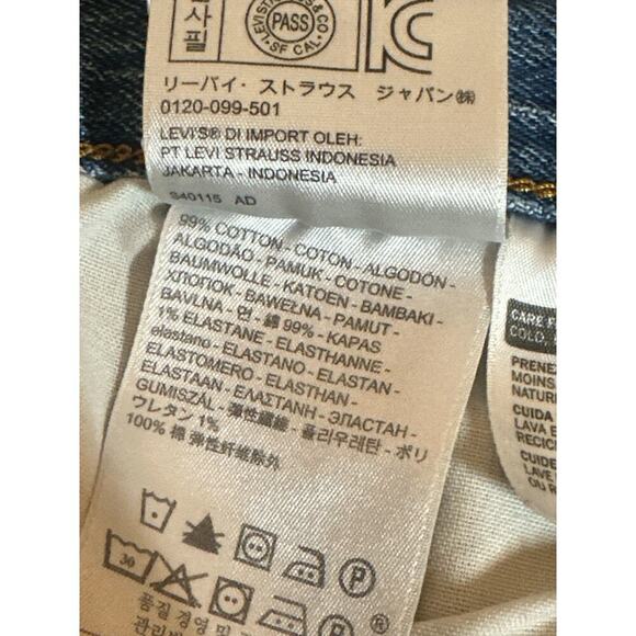 Levi's Women's High Waisted Button Fly Cropped White Oak Cone Denim Jean… - Picture 7 of 7